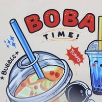 Cream Boba Tote Bag – Cute Gift with Keychain & Enamel Pin - BIG FRENCHIES