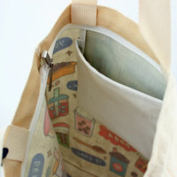 Cream Boba Tote Bag – Cute Gift with Keychain & Enamel Pin - BIG FRENCHIES