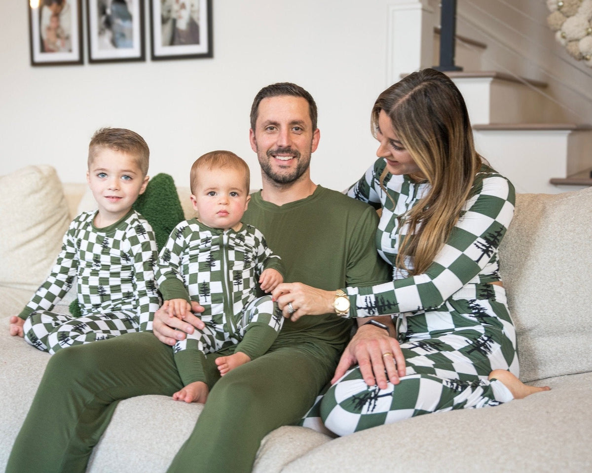Bamboo Women’s Christmas Pajamas | Matching Holiday Family Set - Christmas Trees - BIG FRENCHIES