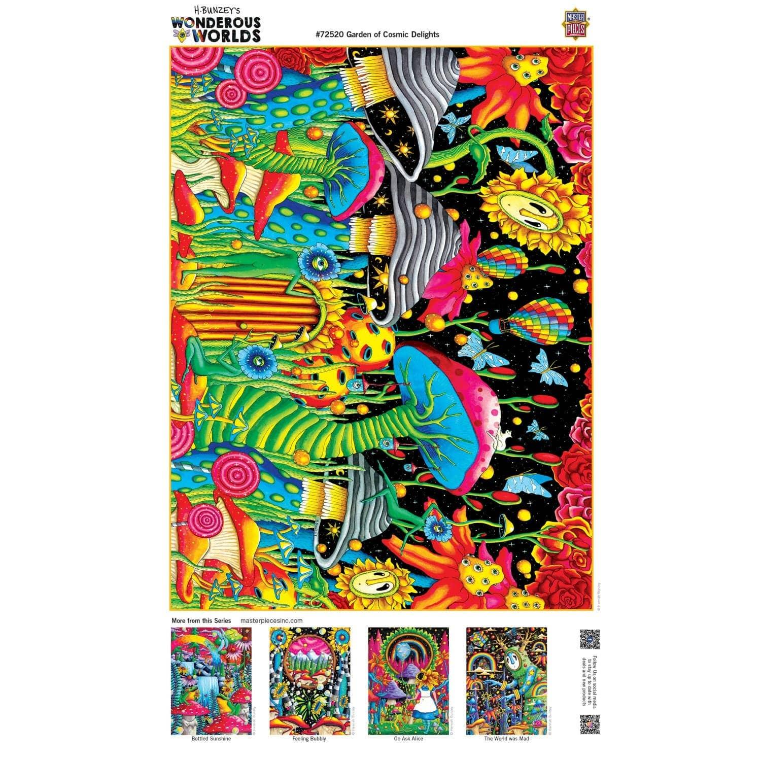 Wonderous Worlds - Garden of Cosmic Delight 1000 Piece Jigsaw Puzzle by Masterpieces Puzzles - BIG FRENCHIES