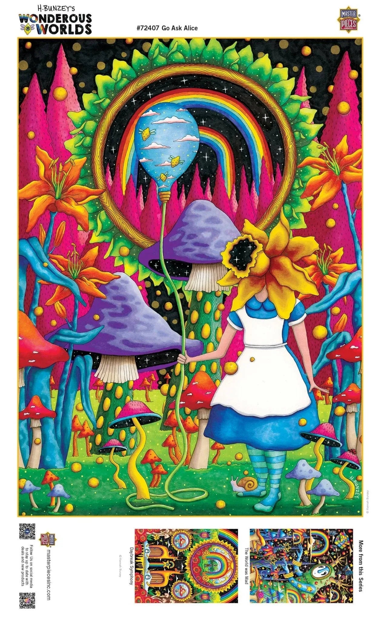 Wonderous Worlds - Go Ask Alice 1000 Piece Puzzle by Masterpieces - BIG FRENCHIES