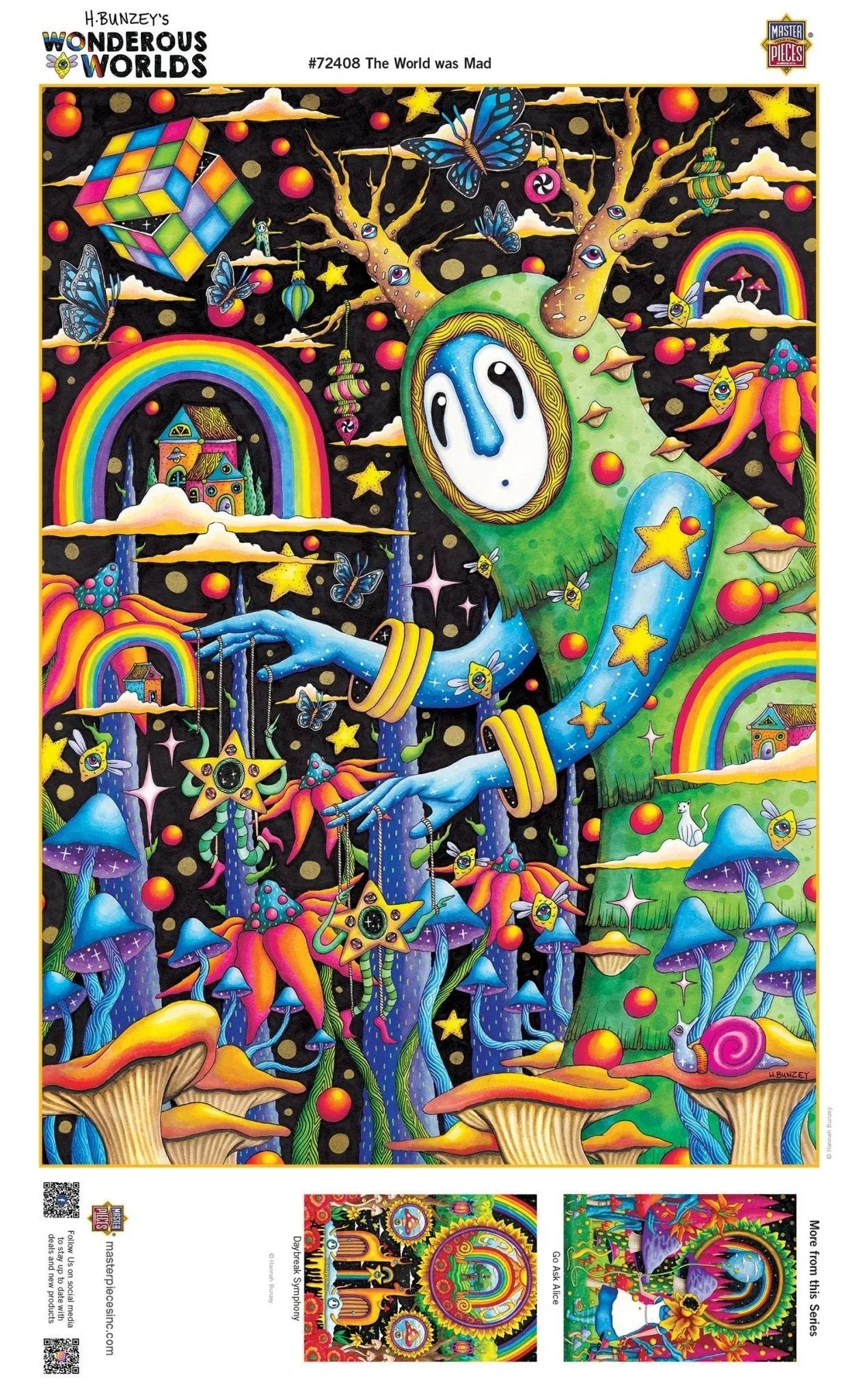 Wonderous Worlds - The World Was Mad 1000 Piece Puzzle by Masterpieces - BIG FRENCHIES