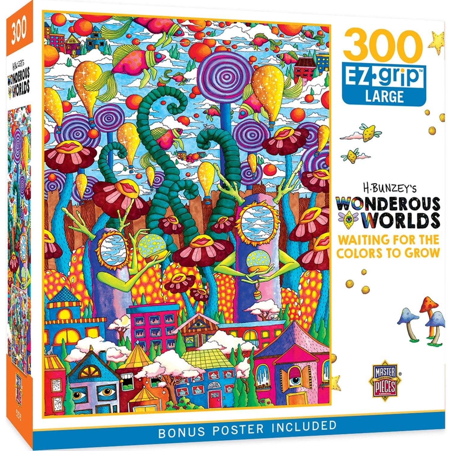 Wonderous Worlds - Waiting for the Colors to Grow 300 Piece EZ Grip Jigsaw Puzzle by Masterpieces Puzzles - BIG FRENCHIES