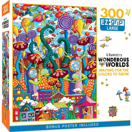 Wonderous Worlds - Waiting for the Colors to Grow 300 Piece EZ Grip Jigsaw Puzzle by Masterpieces Puzzles - BIG FRENCHIES