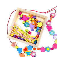 Wooden Bead Hearts & Butterflies Necklace - BIG FRENCHIES