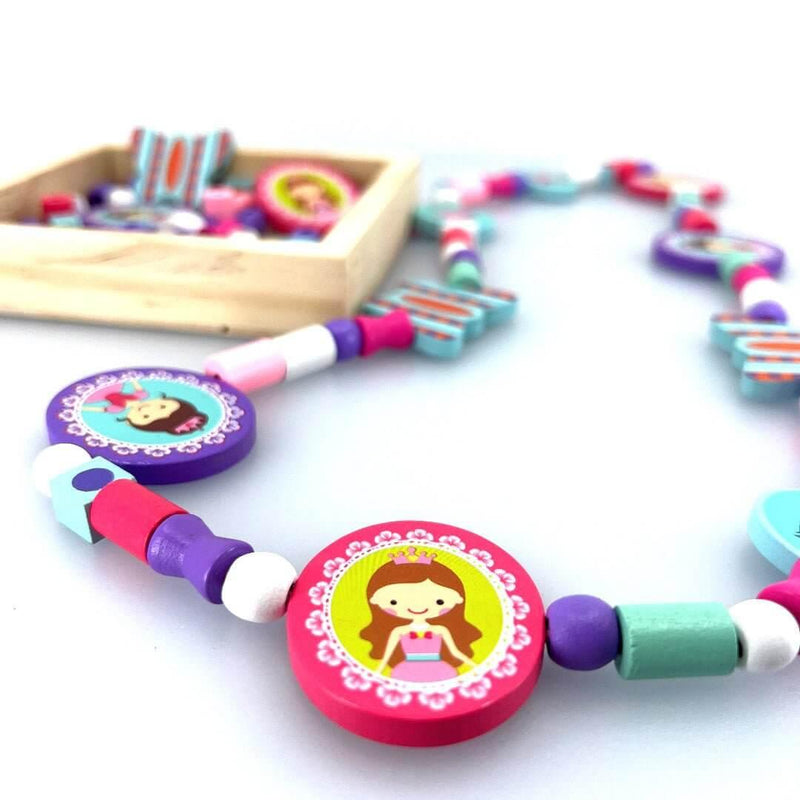 Wooden Bead Princess Necklace - BIG FRENCHIES