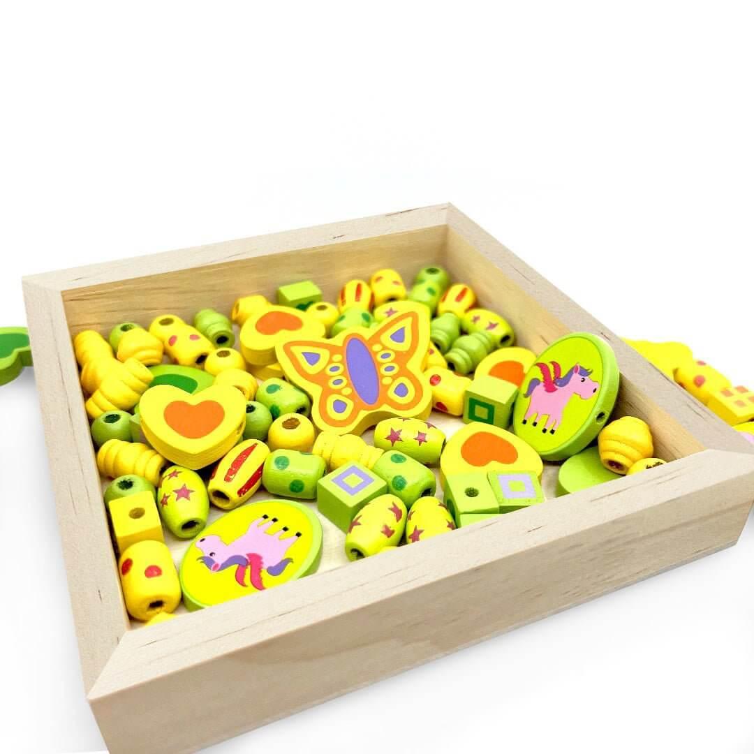 Wooden Bead Unicorn Necklace - BIG FRENCHIES