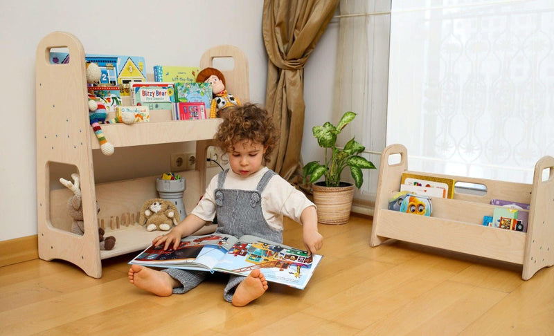 Wooden Bookshelf / Small-Medium-Large Size - BIG FRENCHIES