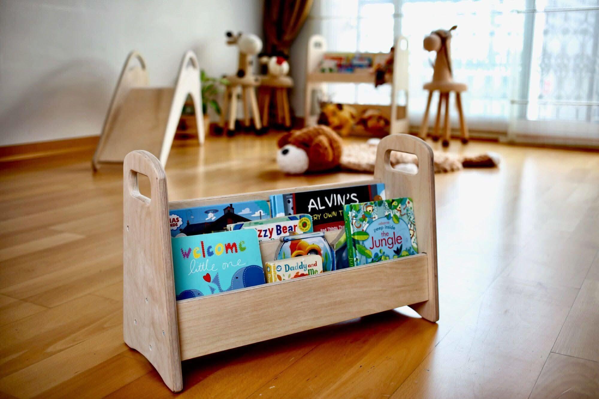 Wooden Bookshelf / Small-Medium-Large Size - BIG FRENCHIES