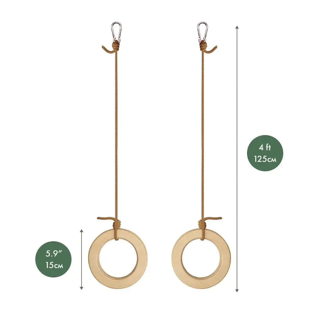 Wooden gymnastic rings for kids - BIG FRENCHIES