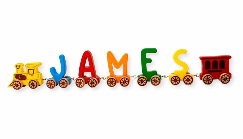 Wooden Letter Train Puzzle for Kids - BIG FRENCHIES