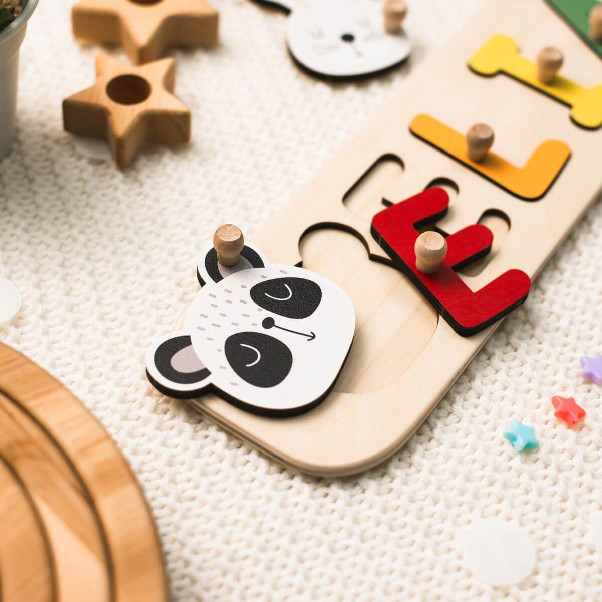 Name Puzzle with Pegs
