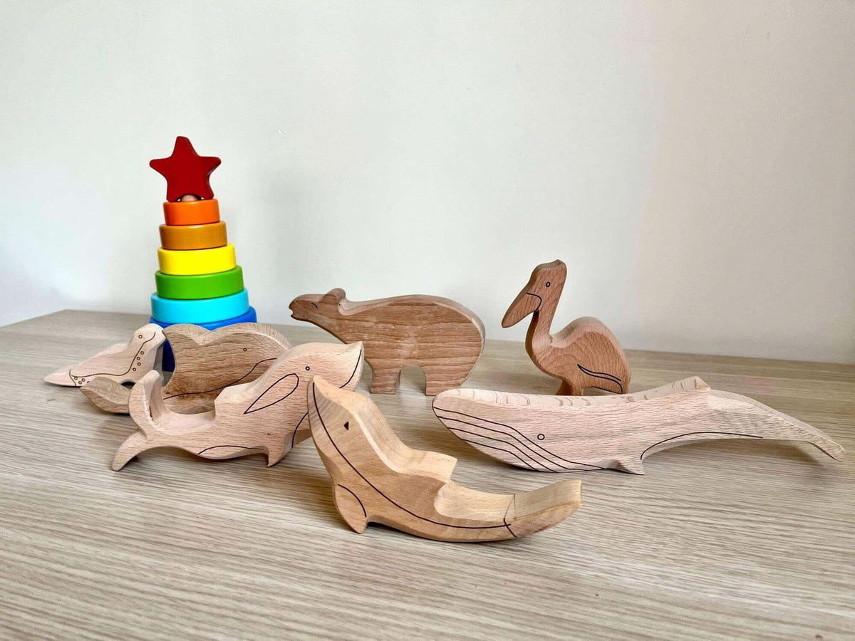 Wooden Ocean Animals Set - BIG FRENCHIES