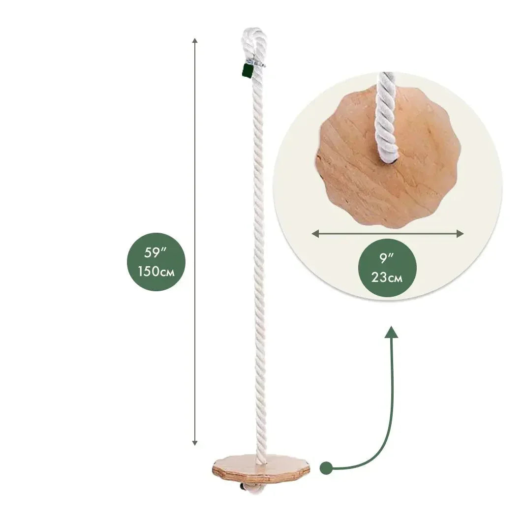Wooden rope swing for kids - BIG FRENCHIES