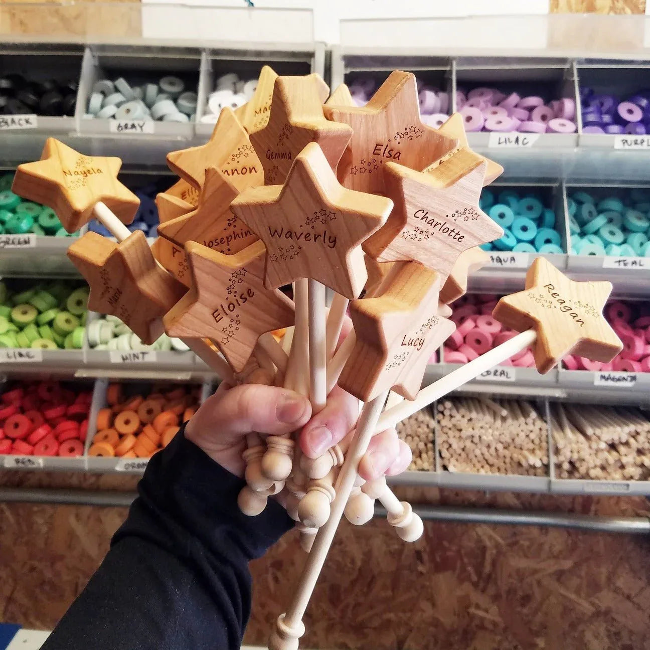 Wooden Star Wand - BIG FRENCHIES
