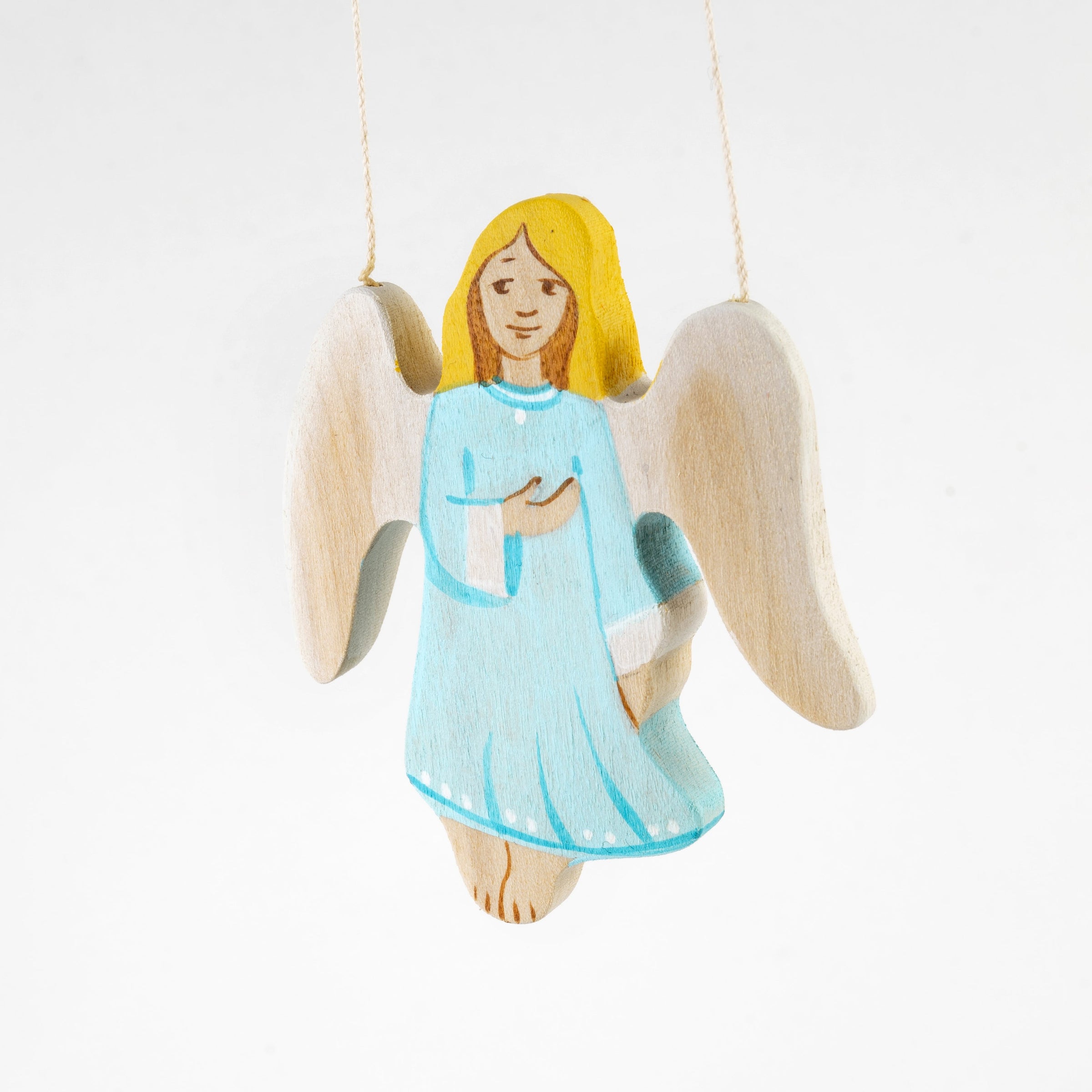 Waldorf Wooden Angel figurine toy