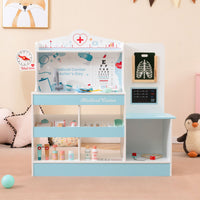 Wooden Doctor Playset with Stethoscope for Toddlers over 3 Years Old
