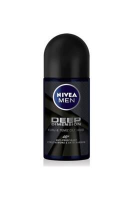 Nivea Men Deep Dimension Roll-On Deodorant 50ml - Long Lasting Protection for Men-Deodorant-BIG FRENCHIES-Beauty Care Bag