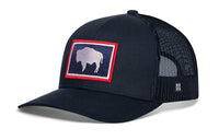 Wyoming Flag Trucker Hat  |  WY Snapback