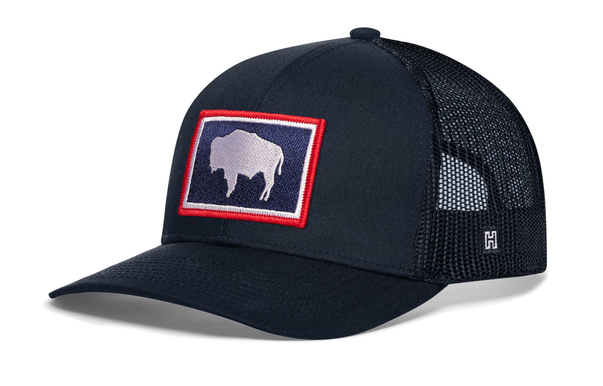 Wyoming Flag Trucker Hat  |  WY Snapback