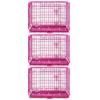 24-42" Collapsible Pink Dog Crate RED24-42