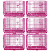 24-42" Collapsible Pink Dog Crate RED24-42