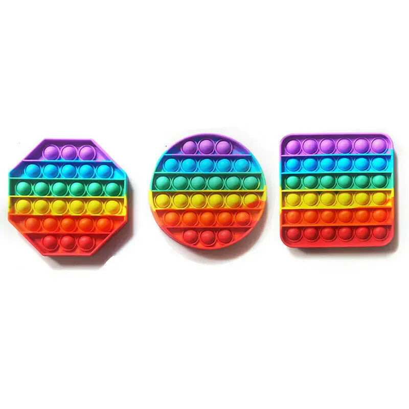 Popit Fidget Toy Push Bubble Sensory Stress Relief Kids Family Games Square Game - # BOT&G51110001 - BIG FRENCHIES