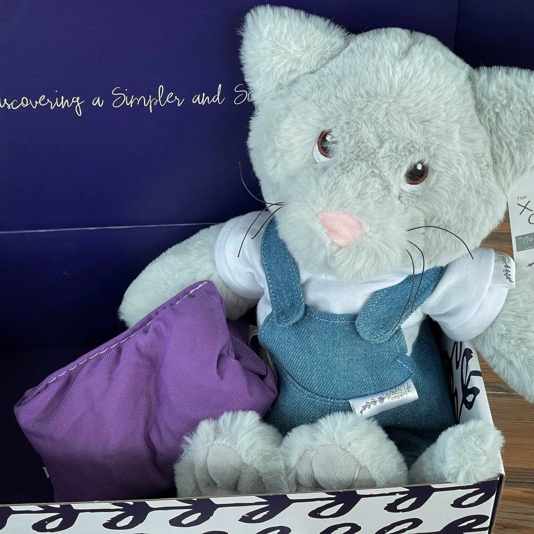 Xander Stuffed Cat Gift Set- With Clothing & More