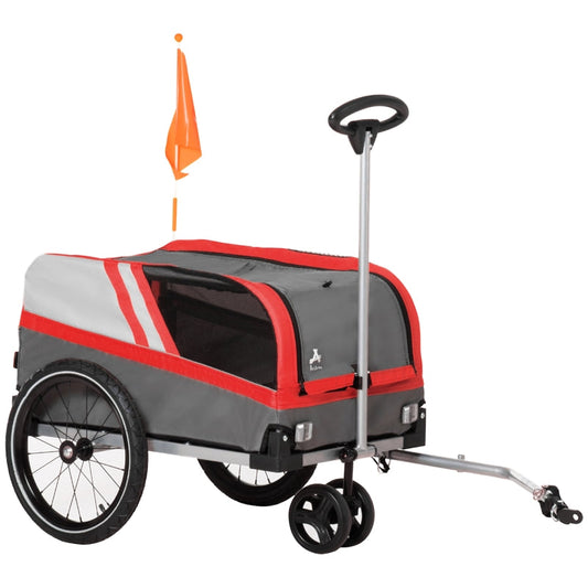 Pet Bike Trailer 2-in-1 Travel Stroller - BIG FRENCHIES