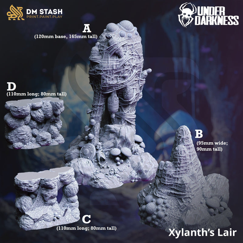 Xylanth’s Lair (Scatter Terrain)-3D Printed Miniatures-BIG FRENCHIES-All Systems Go Games