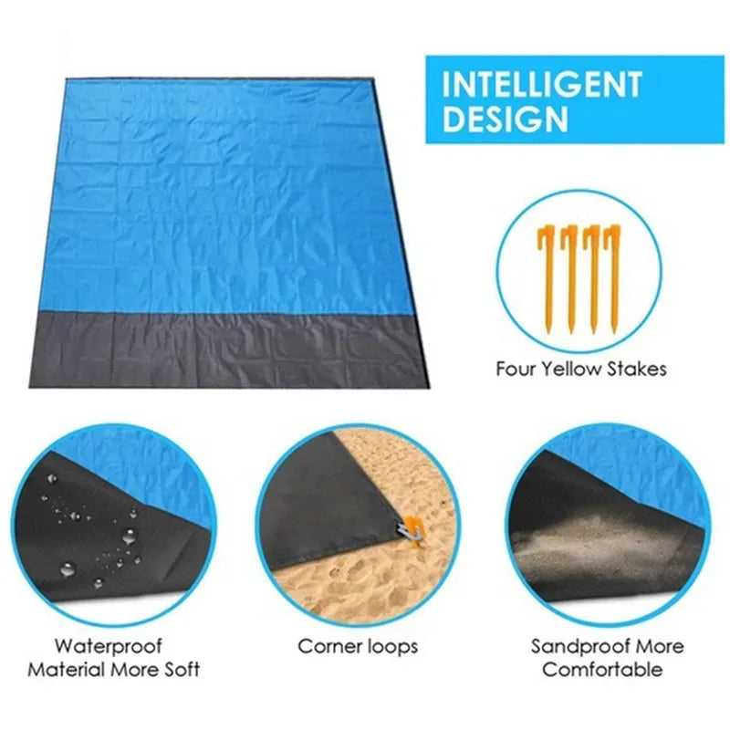 Waterproof Pocket Beach Blanket - BIG FRENCHIES