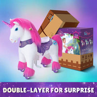 Model Y® Unicorn Ride-On Toy Age 3–4 – Pink/Purple