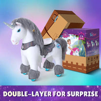 Model Y® Unicorn Ride-On Toy Age 3–4 – Grey