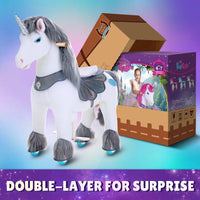 Model Y® Unicorn Ride-On Toy Age 4–7 – Grey