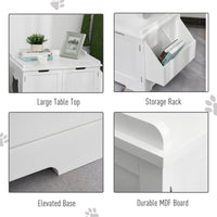 Cat Litter Box Nightstand End Table Enclosure - BIG FRENCHIES