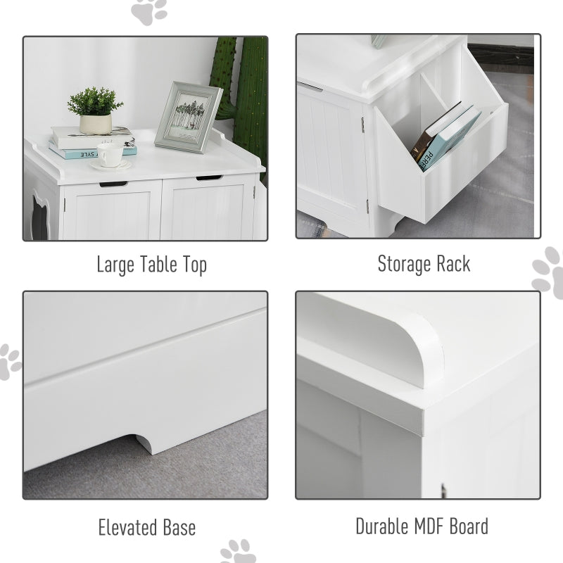 Cat Litter Box Nightstand End Table Enclosure - BIG FRENCHIES