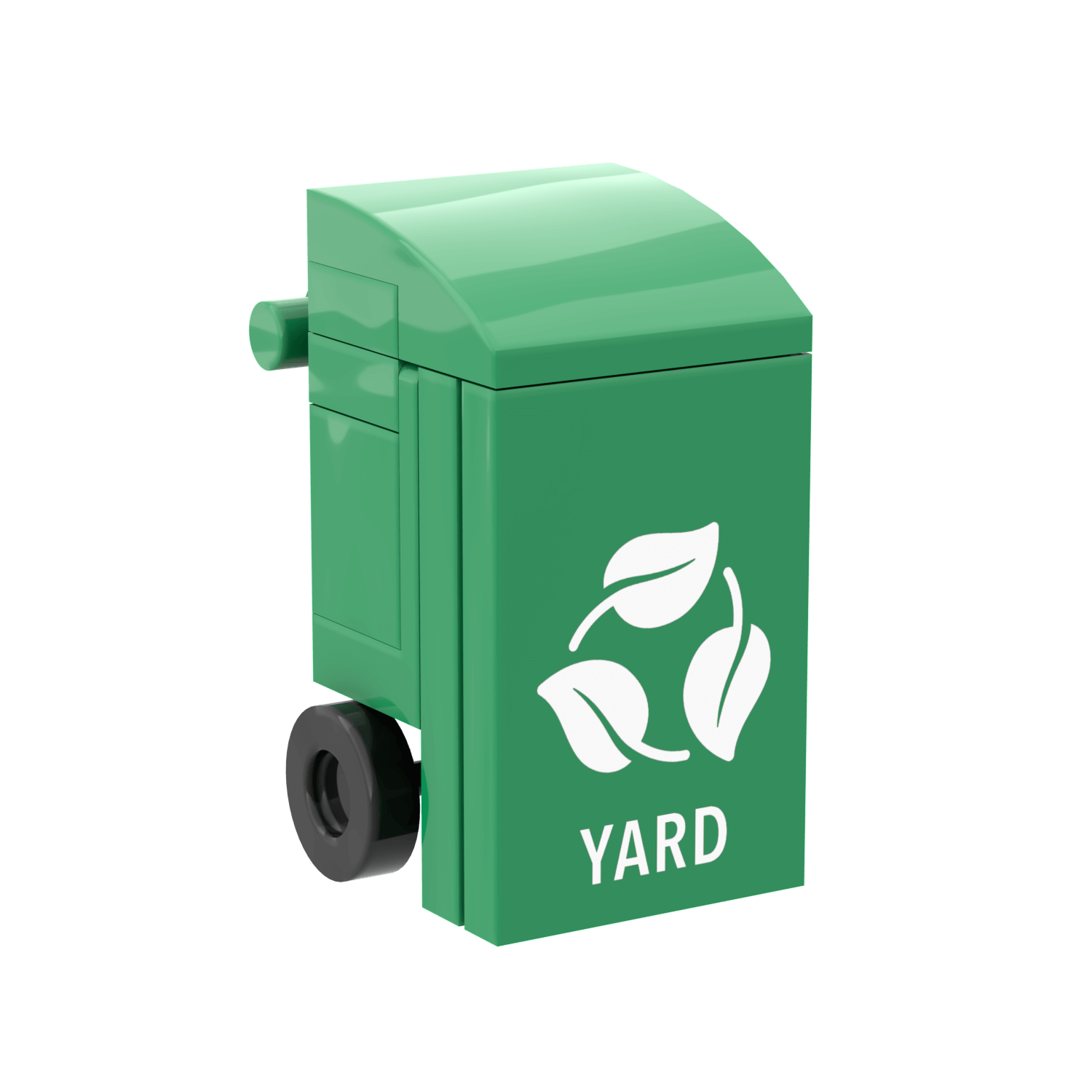 Yard Waste Bin - Mini Building Set - Custom Printed - Made Using LEGO® Parts