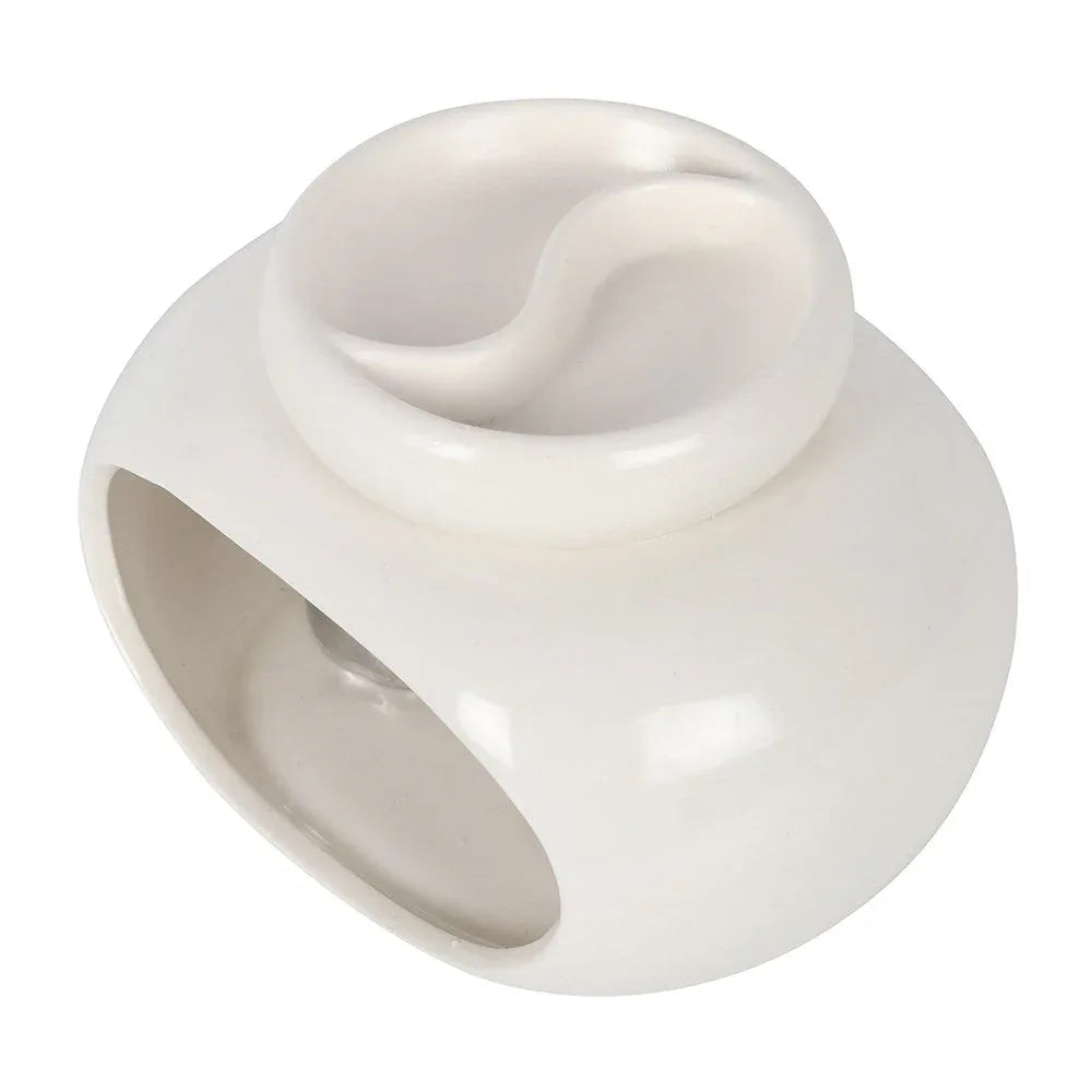 White Double Oil Burner and Wax Warmer - BIG FRENCHIES