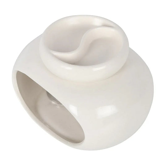 White Double Oil Burner and Wax Warmer - BIG FRENCHIES