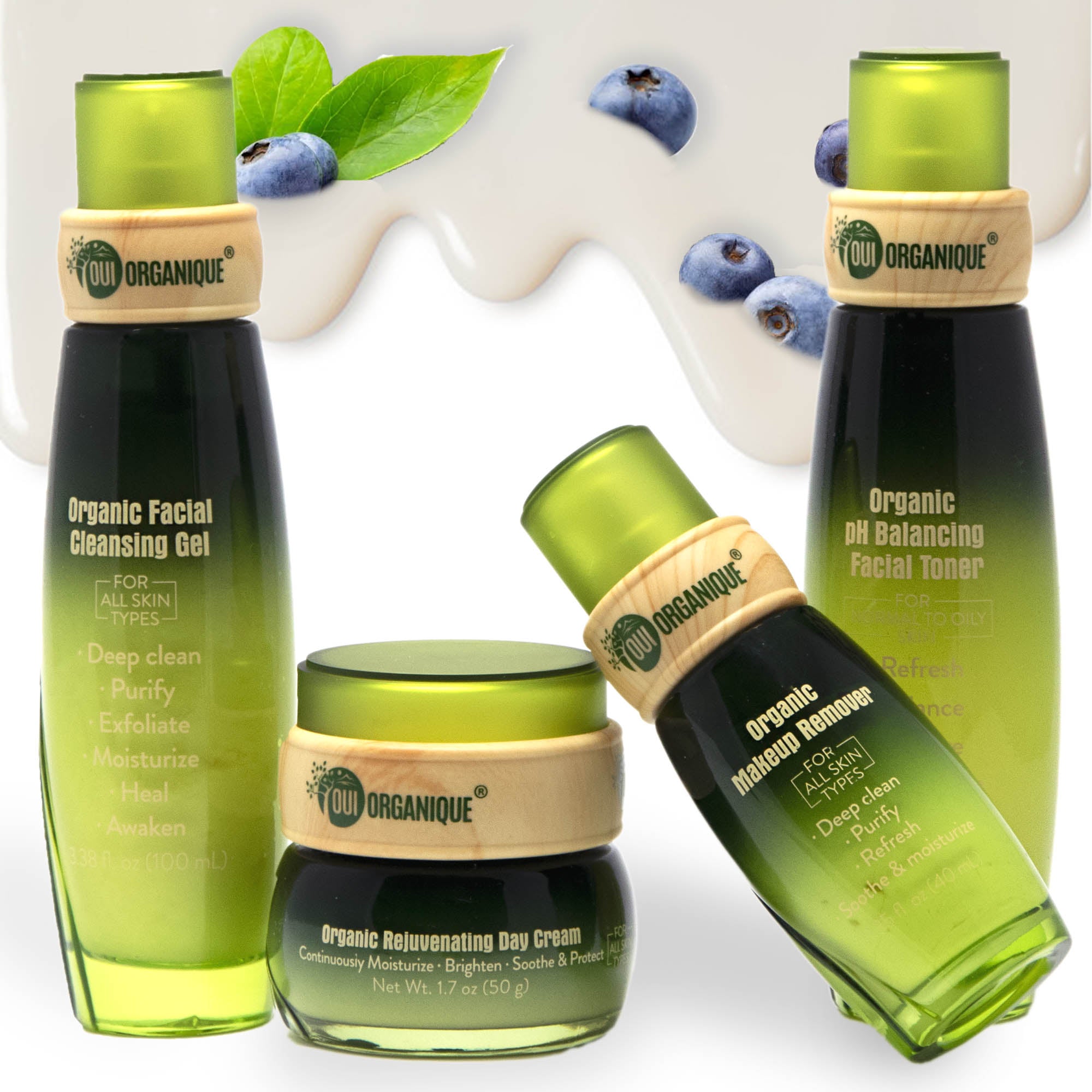 Certified Organic Nourishing Skincare Set -Deep Hydration, Detoxify antiaging Natural sunscreen - BIG FRENCHIES