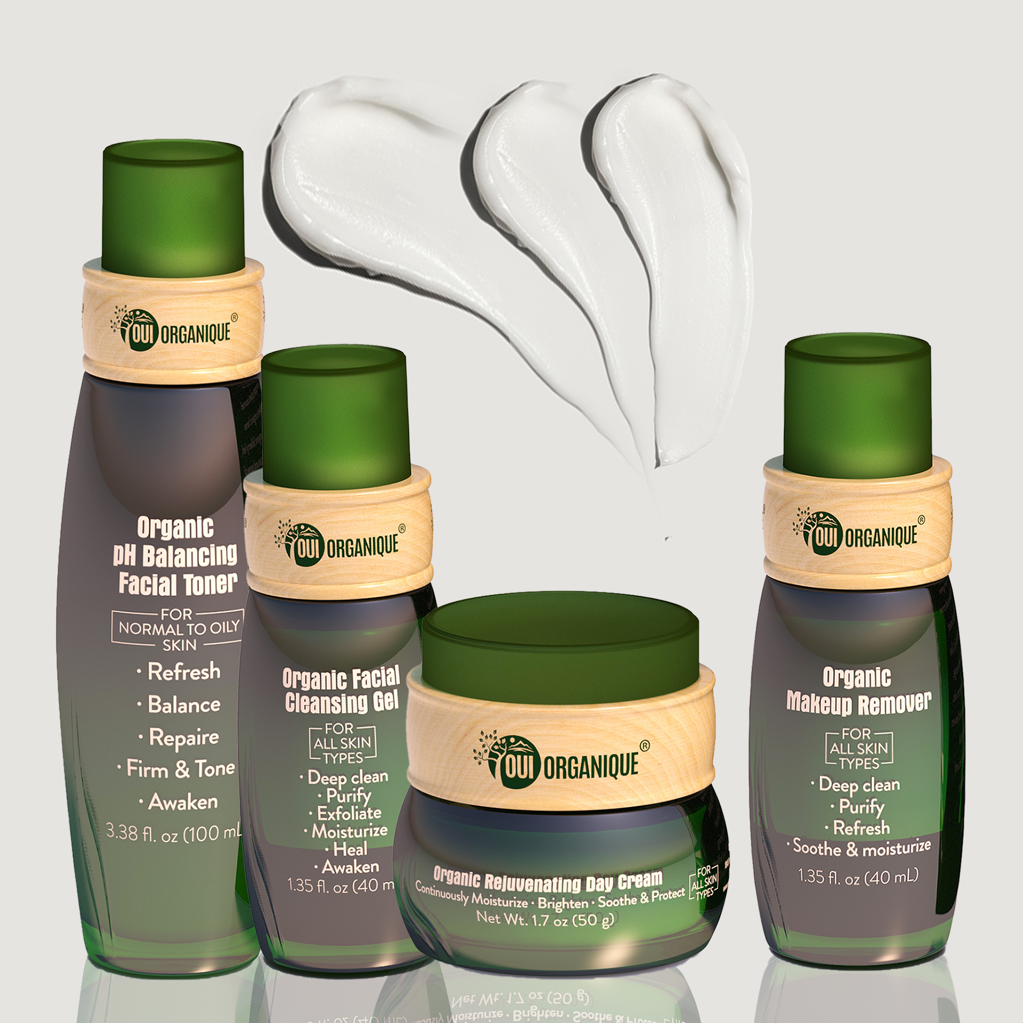 Certified Organic Nourishing Skincare Set -Deep Hydration, Detoxify antiaging Natural sunscreen - BIG FRENCHIES
