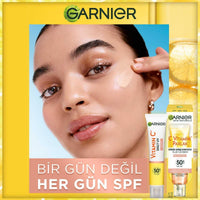 Garnier Daily Face Moisturizer with SPF50+ - Brightening Vitamin C Face Cream for Sensitive Skin