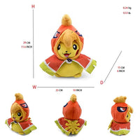 24 Pcs Pokemon Pikachu Cosplay Toys Charizard Snorlax Garchomp Tyranitar Hydreigon Anime Stuffed Plush Cartoon Peluche Dolls - # BOT&G512610001