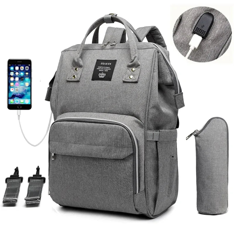USB Diaper Baby Bag - # BAGEG11910001 - BIG FRENCHIES