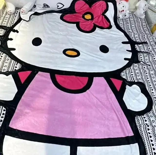 Hello Kitty Plush Blanket - # BAGE41110011 - BIG FRENCHIES