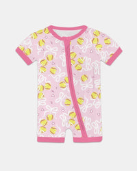 Softball Cherry Mom And Girl Matching Bamboo Shorty Zippy