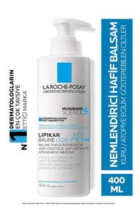 La Roche Posay Lipikar Baume Light AP+ Moisturizing Body Balm for Dry Skin - 13.53 fl oz, Hypoallergenic & Long-Lasting Hydration