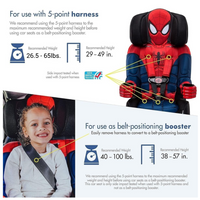 Spider-Man 2-in-1 Harness to Booster Car Seat