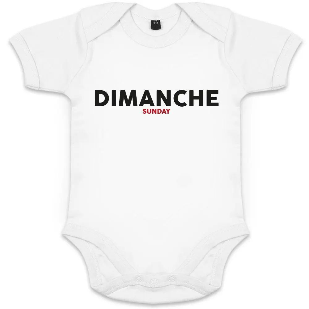 Dimanche/Sunday Organic Baby Onesie (Navy) Big Frenchies
