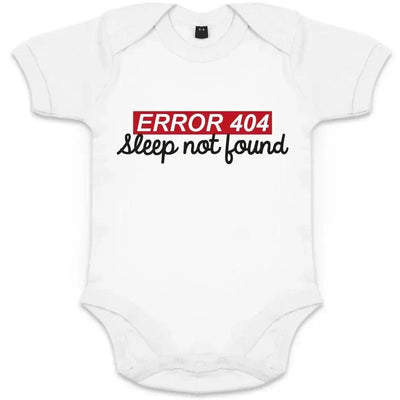 Error 404 Sleep Not Found Organic Baby Onesie